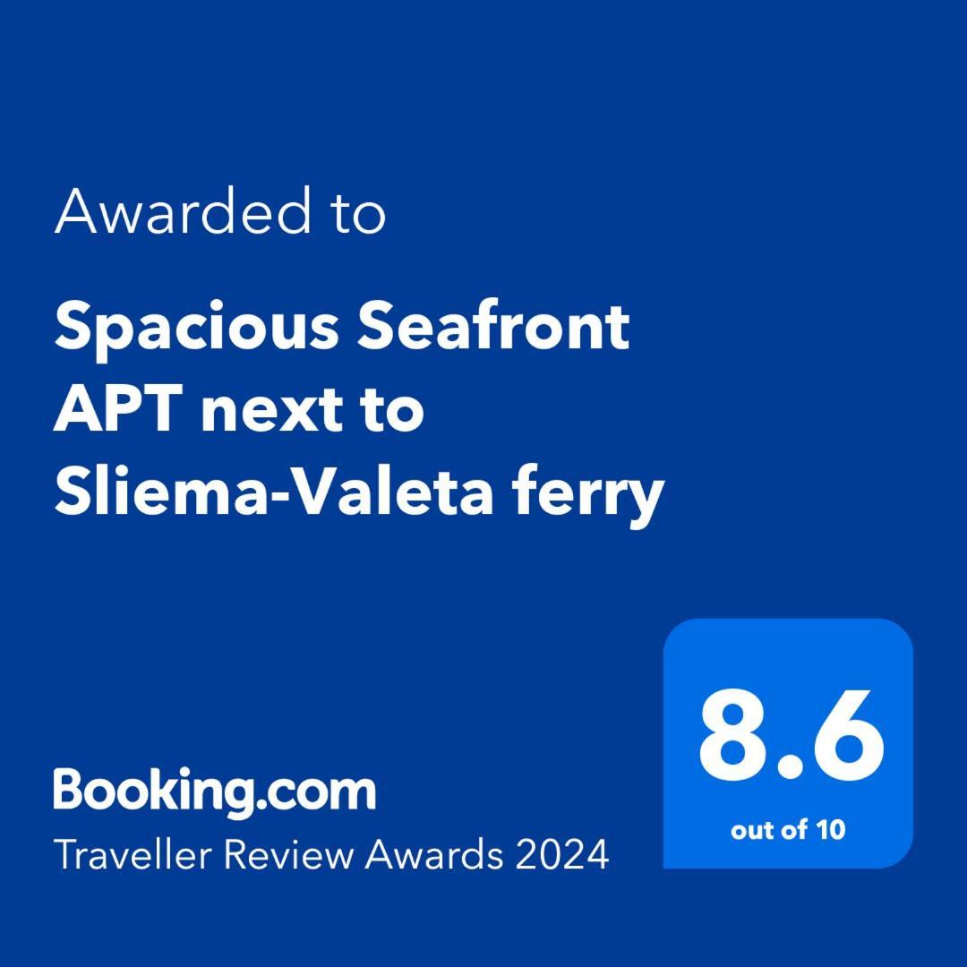 Spacious Seafront Apt Next To Sliema-Valeta Ferry Екстер'єр фото